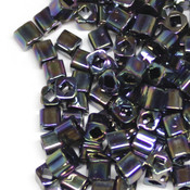 Кубический бисер TOHO (ТОХО) Куб 3мм металлик синий ирис (86)