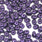 Чешские бусины SuperDuo (Супердуо) Чешские бусины SuperDuo Metallic Suede-Purple (79021MJT)