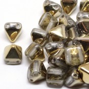 Чешские бусины Pyramids (Пирамидки) Чешские бусины Pyramid Amber-Crystal (26441CR)